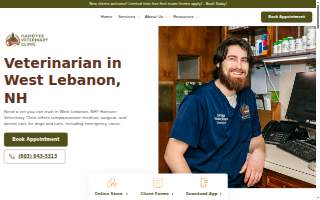 Hanover Veterinary Clinic website