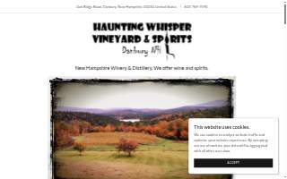 Haunting Whisper Vineyard & Spirits website