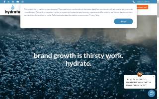 Hydrate Marketing website