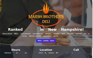 Marsh Brothers Deli website