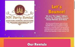 NH Party Rental Bounce Houses website