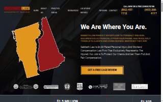 Sabbeth Law - Vermont & New Hampshire Personal Injury Attorneys website