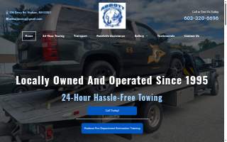 Abbott Towing Services website