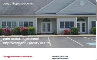 Derry Chiropractic website