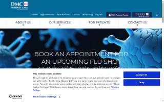 DMC Primary Care website
