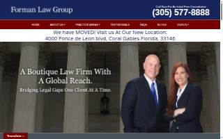 Forman Law Group of Londonderry website