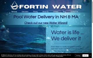 Fortin Pool Water website