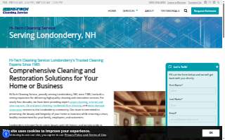 Hi-Tech Cleaning website
