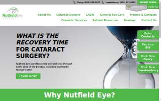 Nutfield Eye Associates website
