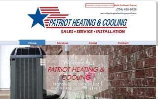 Patriot Heating & Cooling, LLC website