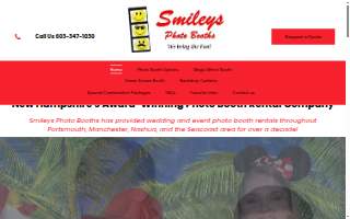 Smileys Photo Booths of Londonderry website