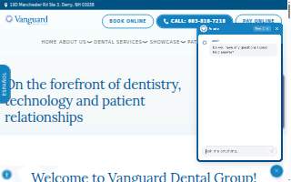 Vanguard Dental Group website