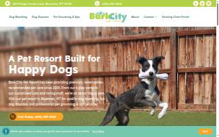 Bark City Doggy Daycare website