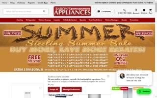 Baron's Major Brands Appliances- Manchester website