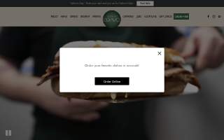 Cafe at Bravo website