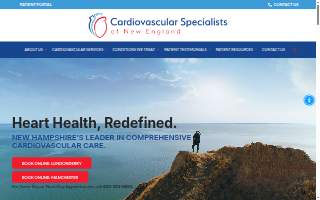 Cardiovascular Specialists of New England website