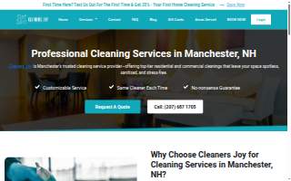 Cleaners Joy of Manchester website