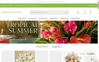 Crimson & Clover Florist LLC website
