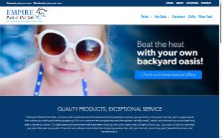 Empire Pools & Hot Tubs website