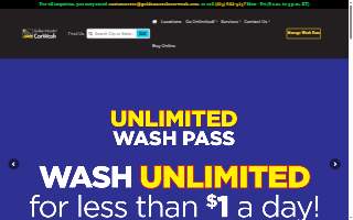 Golden Nozzle Car Wash of Manchester website
