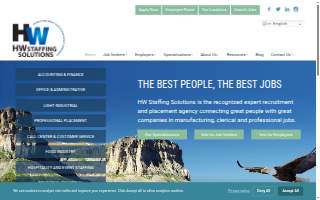 HW Staffing Solutions of Manchester website
