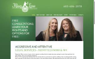 Klug Law Offices, PLLC of Goffstown website