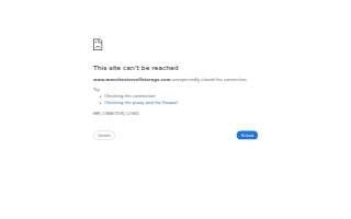 Manchester Self Storage website