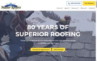Master Roofers website