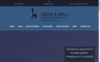 Mesa Law PLLC of Manchester website