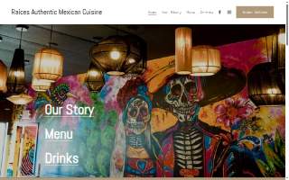 Raices Authentic Mexican Cuisine website