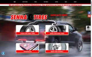Senna Tires website