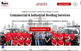 Sentry Roofing website