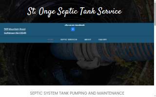 St. Onge Septic Tank Service, Inc. of Manchester website