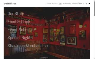 The Shaskeen Pub and Restaurant website