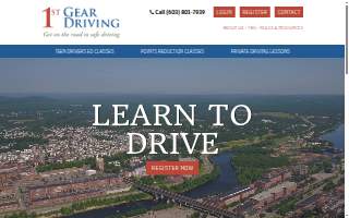 1st Gear Driving School of Hudson website