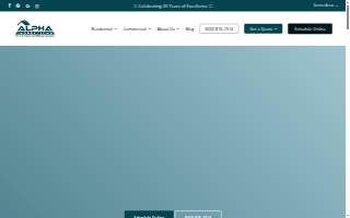 Alpha Building Inspections website