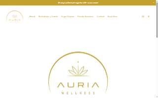 Auria Wellness website