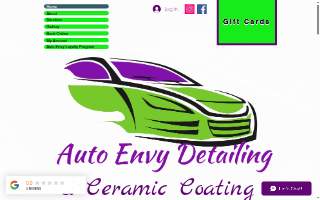 Auto Envy Detailing & Ceramic Coating website