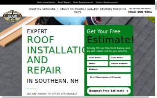 Ed Cyr Roofing website