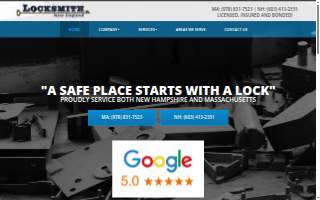 Locksmith New England website
