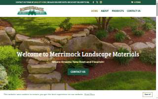 Merrimack Landscape Materials website
