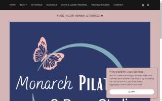 Monarch Pilates and Barre Studio website