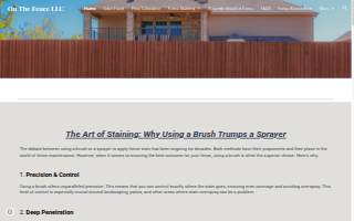 On The Fence LLC website