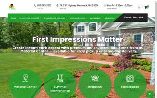 P&L Landscaping website