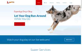 Superdogs Daycare website