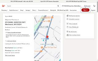 Walgreens Pharmacy website