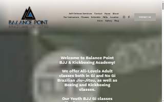 Balance Point Brazilian Jiu Jitsu website