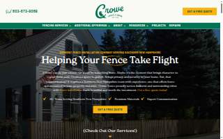 Crowe Fence & Deck Supply website