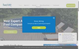 Family Pools North website