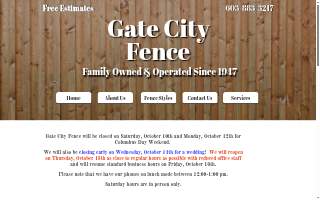 Gate City Fence Co Inc website